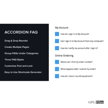 Accordion FAQ WordPress Plugin 1.4.1