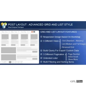 Advance Post Grid/List with custom filtering for Visual Composer 4