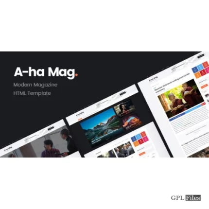 AhaMag | Modern Magazine HTML Template 1