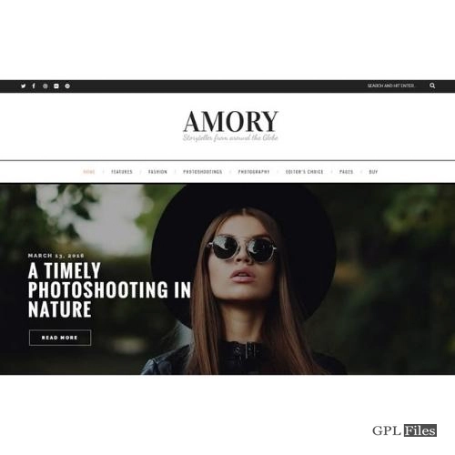 Amory - A Responsive WordPress Blog Theme 4.4