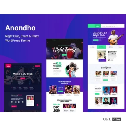 Anondho - Night Club & Event WordPress Theme 1