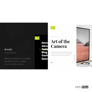 Anotte - Horizontal Photography WordPress Theme 1.5