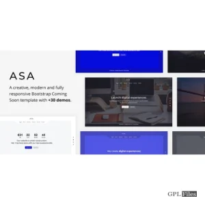 Asa - Responsive Coming Soon Template 1