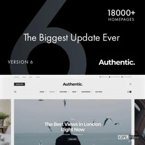 Authentic - Lifestyle Blog & Magazine WordPress Theme 7.0.8