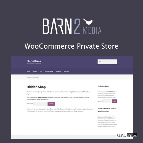 Barn2Media WooCommerce Private Store 1.7.1