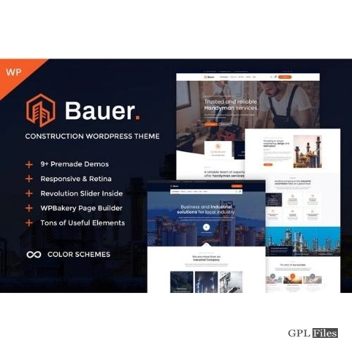 Bauer - Construction & Industrial WordPress Theme 1.17