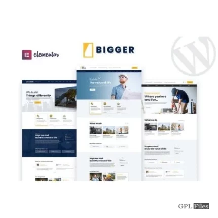 Bigger - Construction WordPress Theme 1.0.8