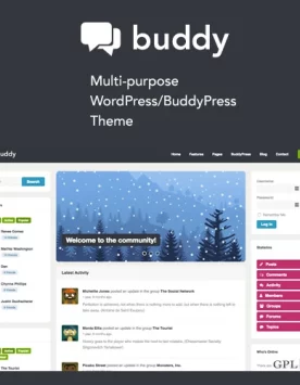 Buddy: Simple WordPress & BuddyPress Theme 2.21.1