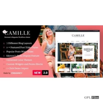 Camille - Personal & Magazine WordPress Theme 2.2