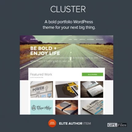 Cluster - A Bold Portfolio WordPress Theme 2.0.4