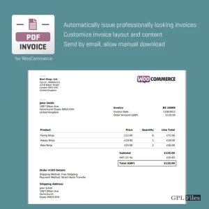 CodeCanyon WooCommerce PDF Invoice 3.2.1
