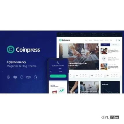 Coinpress | ICO Cryptocurrency Magazine & Blog WordPress Theme 1.0.3
