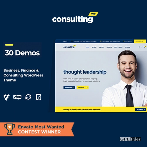 Consulting - Business Finance WordPress Theme 6.3.1