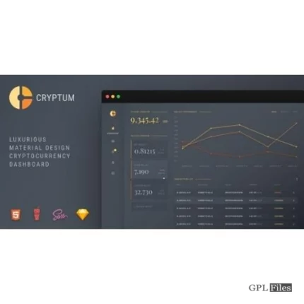 Cryptum - Luxurious Cryptocurrency Material Design Admin Dashboard 2
