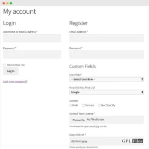 Custom User Registration Fields for WooCommerce 1.7.2