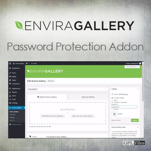 Envira Gallery | Password Protection Addon 1.4.5