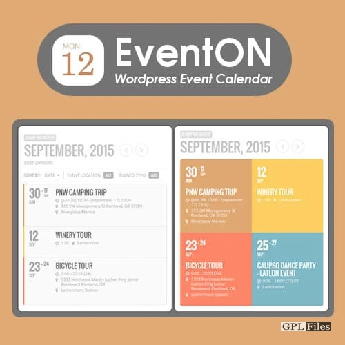 EventOn - WordPress Event Calendar Plugin 4.1.1