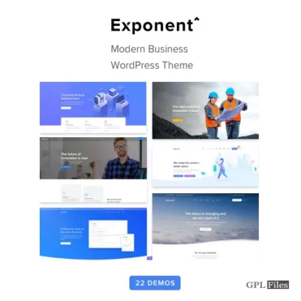 Exponent - Modern Multi-Purpose Business WordPress theme 1.2.9.5