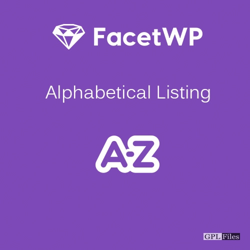 FacetWP - Alphabetical Listing 1.3.5