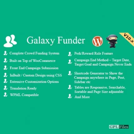 Galaxy Funder - WooCommerce Crowdfunding System 11.6