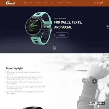 Goral SmartWatch - Single Product Woocommerce WordPress Theme 1.2.0