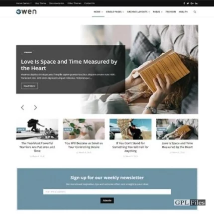 Gwen - Creative Personal WordPress Blog Theme 1.6