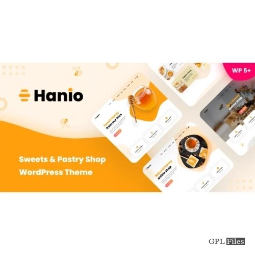 Hanio - Sweets & Pastry Shop WordPress Theme 1.93