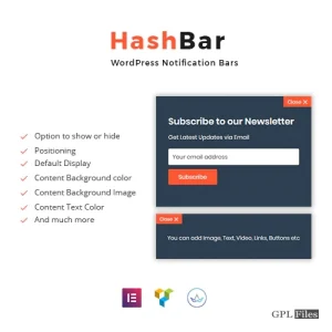 HashBar Pro | WordPress Notification Bar 1.1.6
