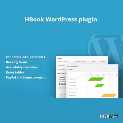 HBook - Hotel booking system - WordPress Plugin 2.0.8