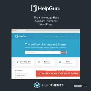 HelpGuru - A Self-Service Knowledge Base WordPress Theme 1.7.4