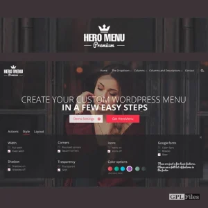 Hero Menu | Responsive WordPress Mega Menu Plugin 1.16.1