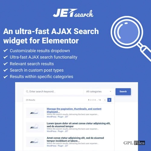 JetSearch For Elementor 3.0.1