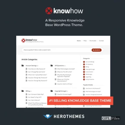 KnowHow - A Knowledge Base WordPress Theme 1.1.20