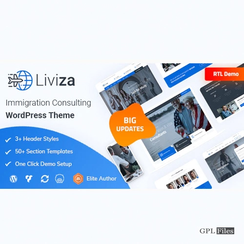 Liviza - Immigration Consulting WordPress Theme 2.8