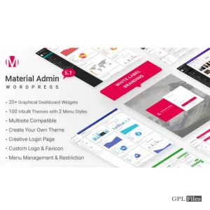 Material | White Label WordPress Admin Theme 8.2