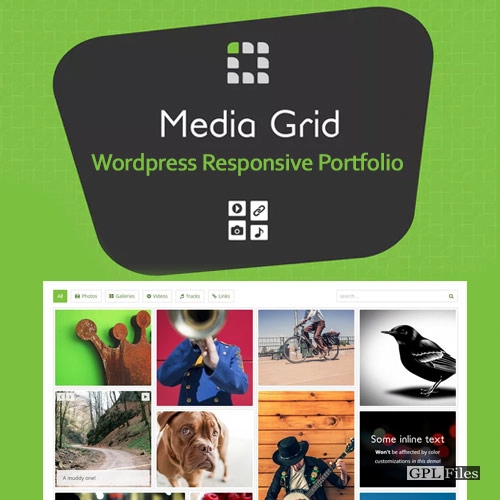 Media Grid - WordPress Responsive Portfolio 7.1.3