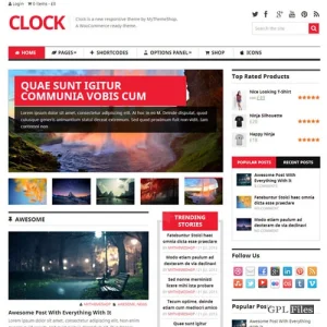 MyThemeShop Clock WordPress Theme 1.3.2