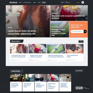 MyThemeShop Dividend WordPress Theme 1.2.5