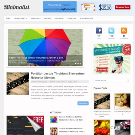 MyThemeShop Minimalist WordPress Theme 1.3.2