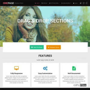 MyThemeShop OnePage WordPress Theme 1.2.7