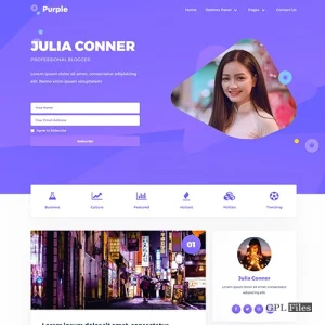 MyThemeShop Purple WordPress Theme 1.1.1