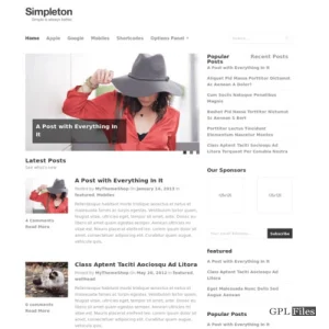 MyThemeShop Simpleton WordPress Theme 1.1.2