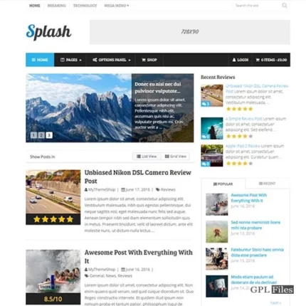 MyThemeShop Splash WordPress Theme 3.3.10