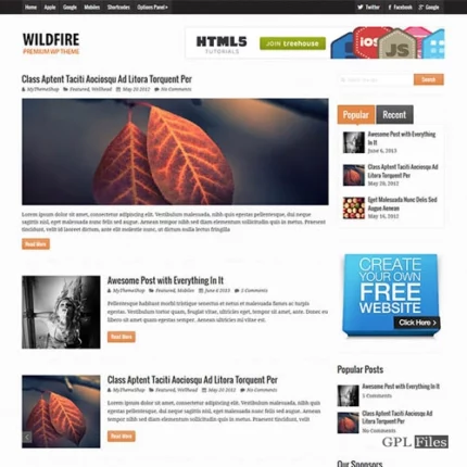 MyThemeShop Wildfire WordPress Theme 1.1.2