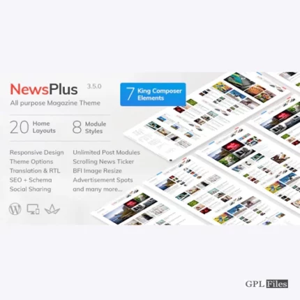 NewsPlus - News and Magazine WordPress theme 4.0.1