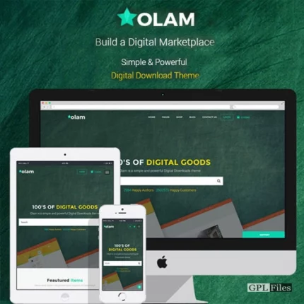 Olam - Easy Digital Downloads Marketplace WordPress Theme 4.6.0