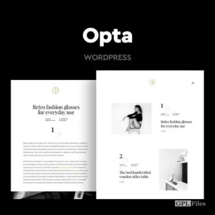 Opta Minimal Portfolio and Photography Theme 1.6