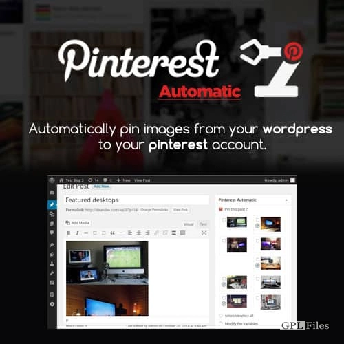 Pinterest Automatic Pin WordPress Plugin 4.15.1