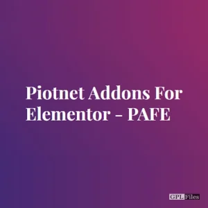 Piotnet Addons For Elementor Pro 6.5.22