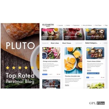 Pluto Clean Personal WordPress Masonry Blog Theme 4.4.0